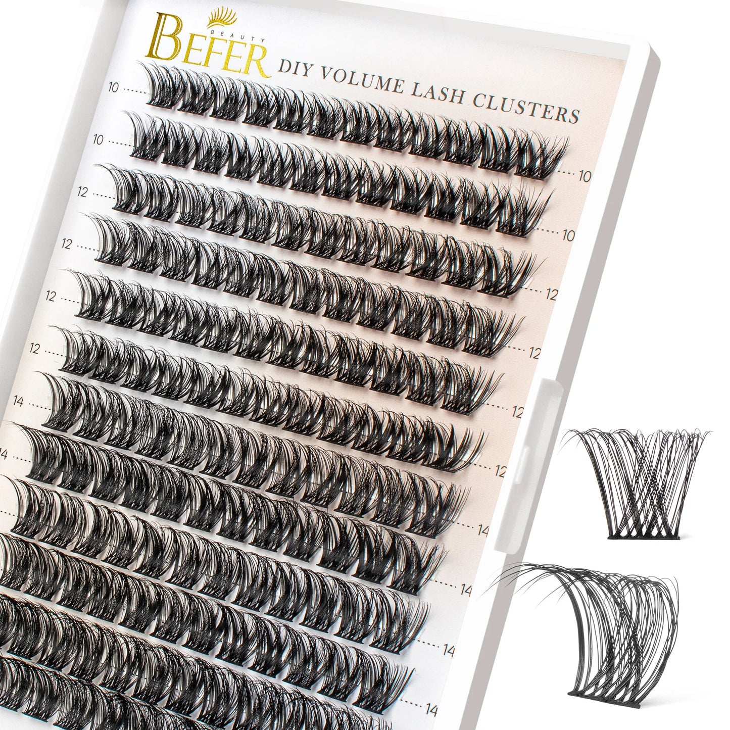 Volume Individual Natural False Eyelashes Clusters