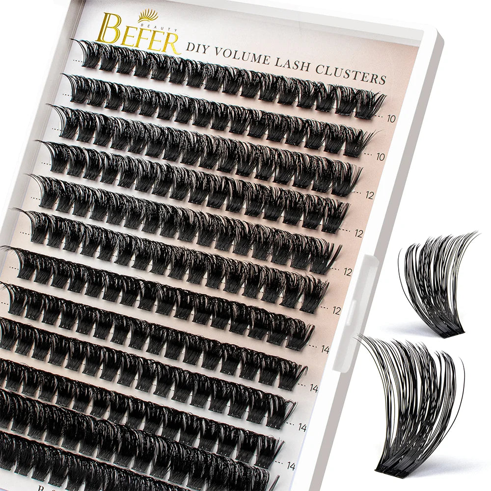 Volume Individual Natural False Eyelashes Clusters