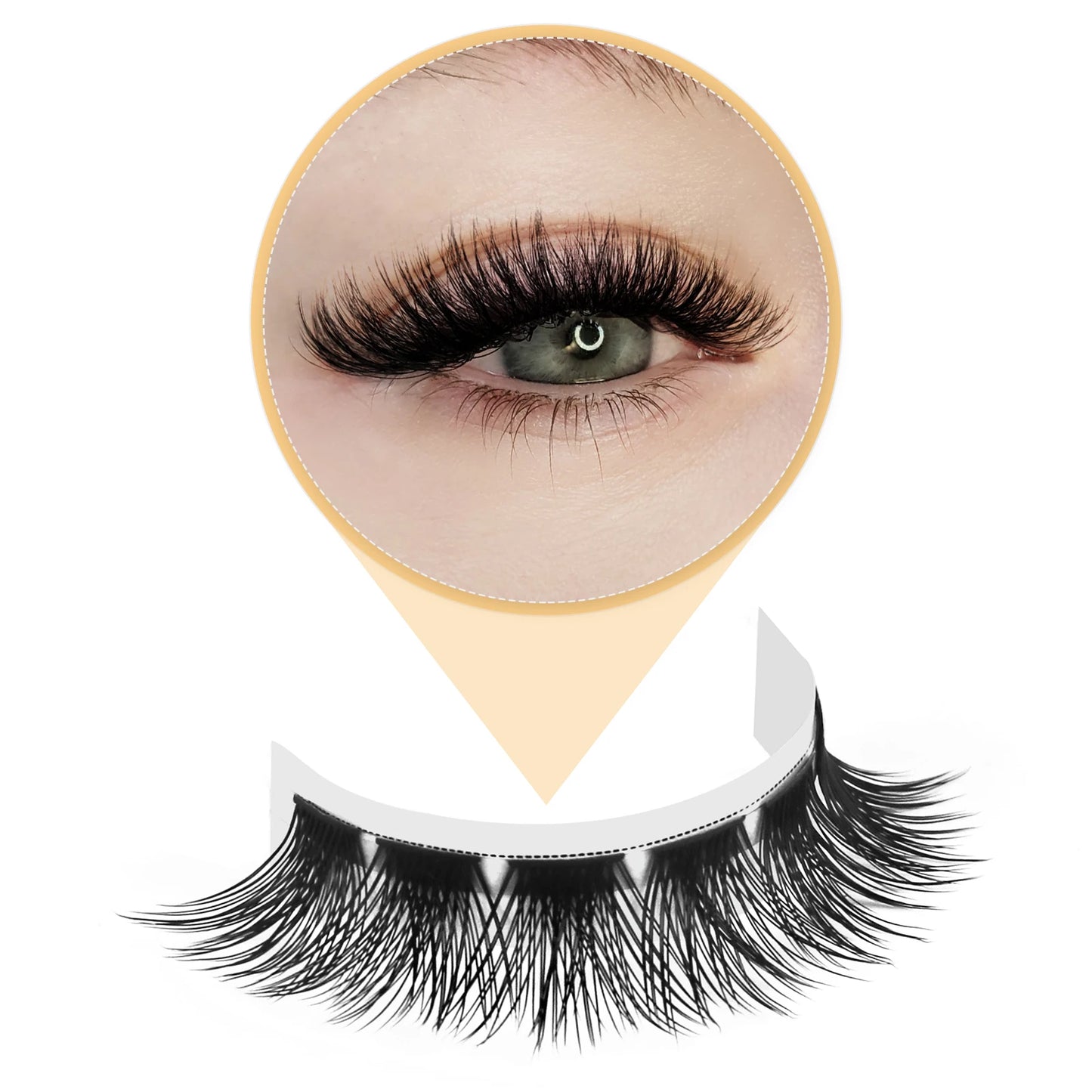 72pcs Lash Clusters Kit Bond and Seal Eyelash Glue Long Lasting Premade Fan Eyelash Extensions Glue Remover DIY Lashes