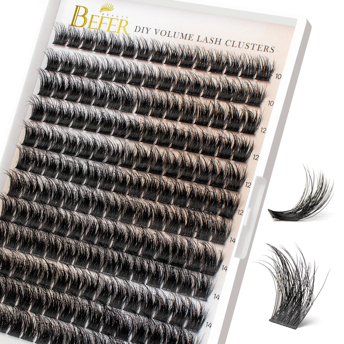 Volume Individual Natural False Eyelashes Clusters