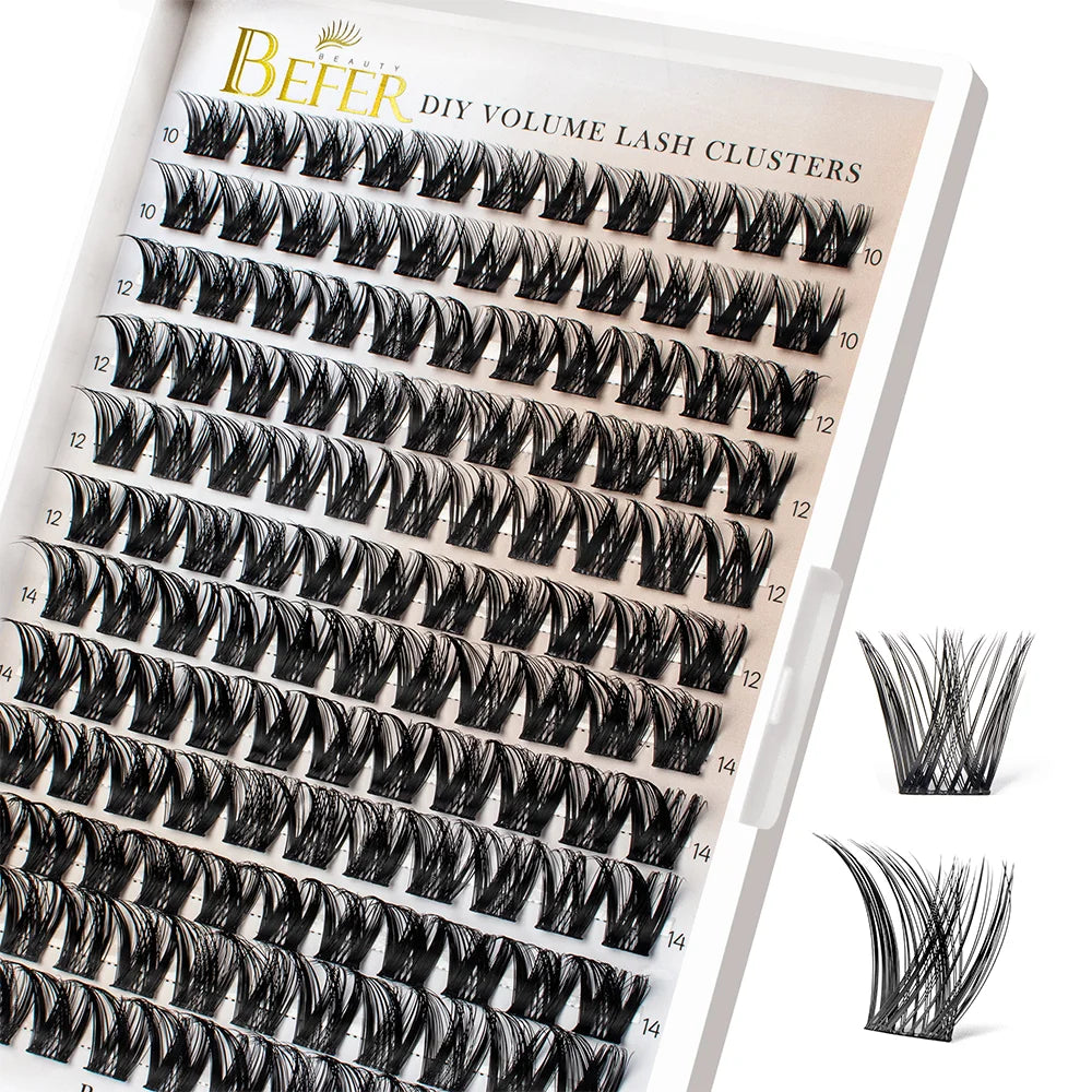 Volume Individual Natural False Eyelashes Clusters