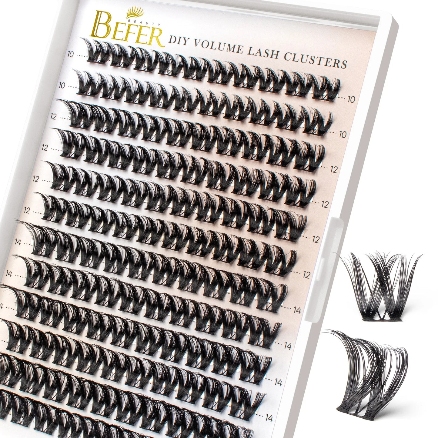 Volume Individual Natural False Eyelashes Clusters
